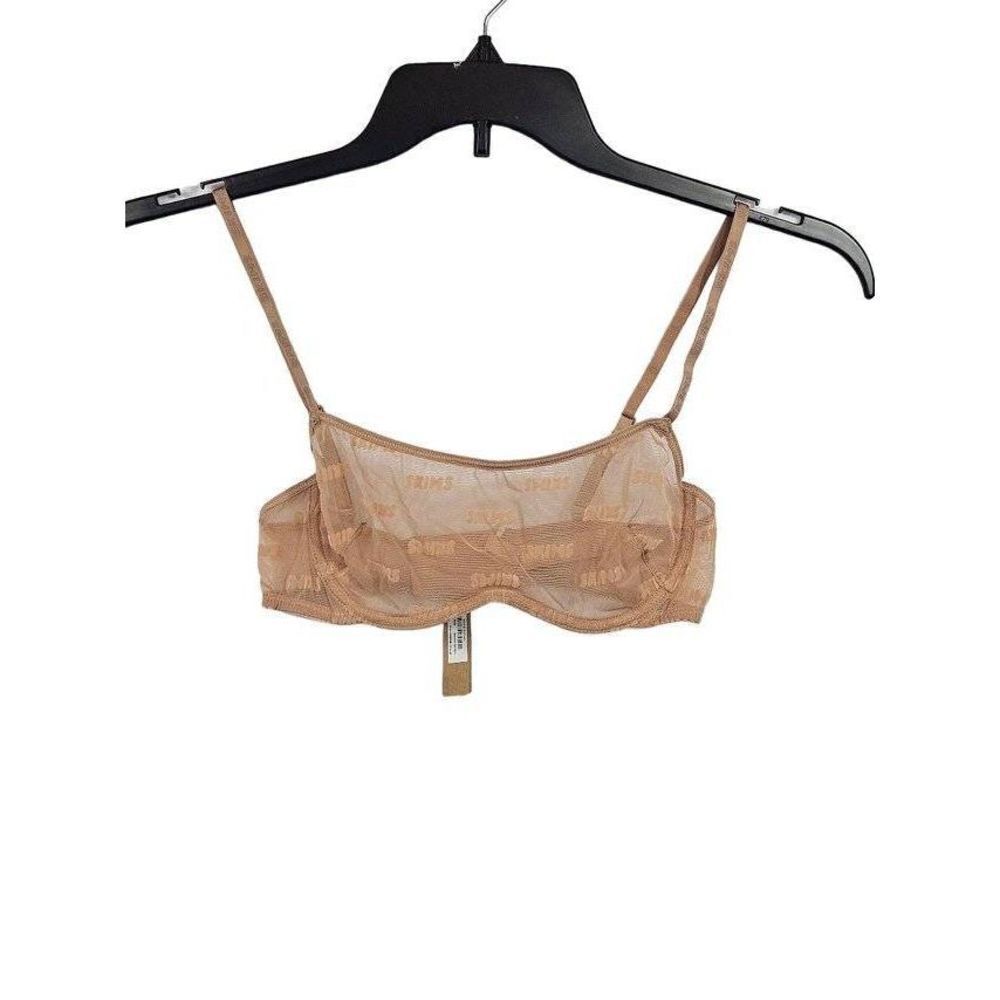 Skims‎ flocked underwire bra. Nwt